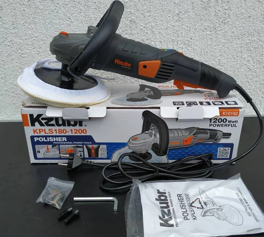 دستگاه پولیش 1200 وات زوبر مدل kpls 180_1200، ویدئو تست پائین صفحه