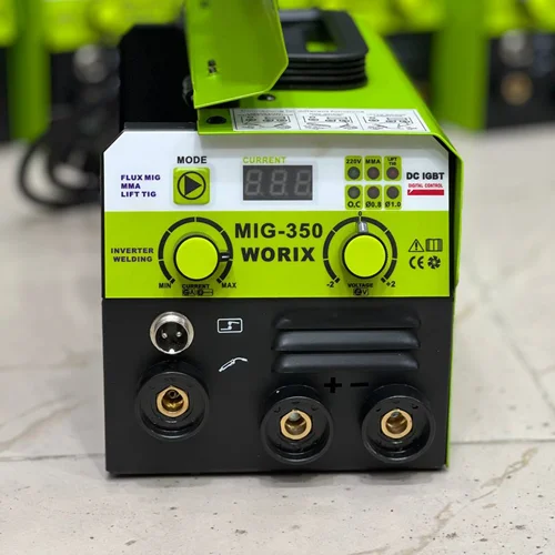 دستگاه جوش 350 آمپر 2 کاره (الکترود و co2) ورکس مدل MIG_350 اصلی، ویدئو تست پائین صفحه