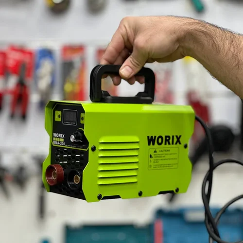 دستگاه جوش مینی 200 آمپر ورکس مدل 200A اصلی، ویدئو تست پائین صفحه